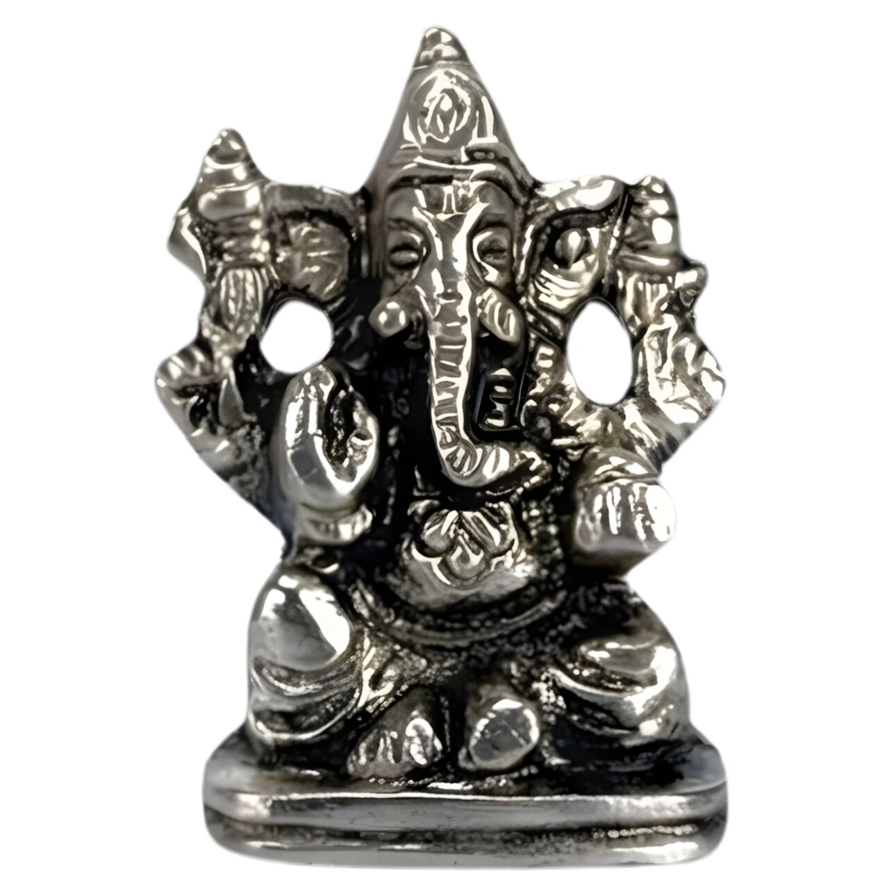 Lord Ganesha for Car Idol Metal Ganpati Showpiece Ganeshji Figurine God of Luck and Success Home Decoration Car Dashboard Return Gifts Housewarming Pooja Diwali